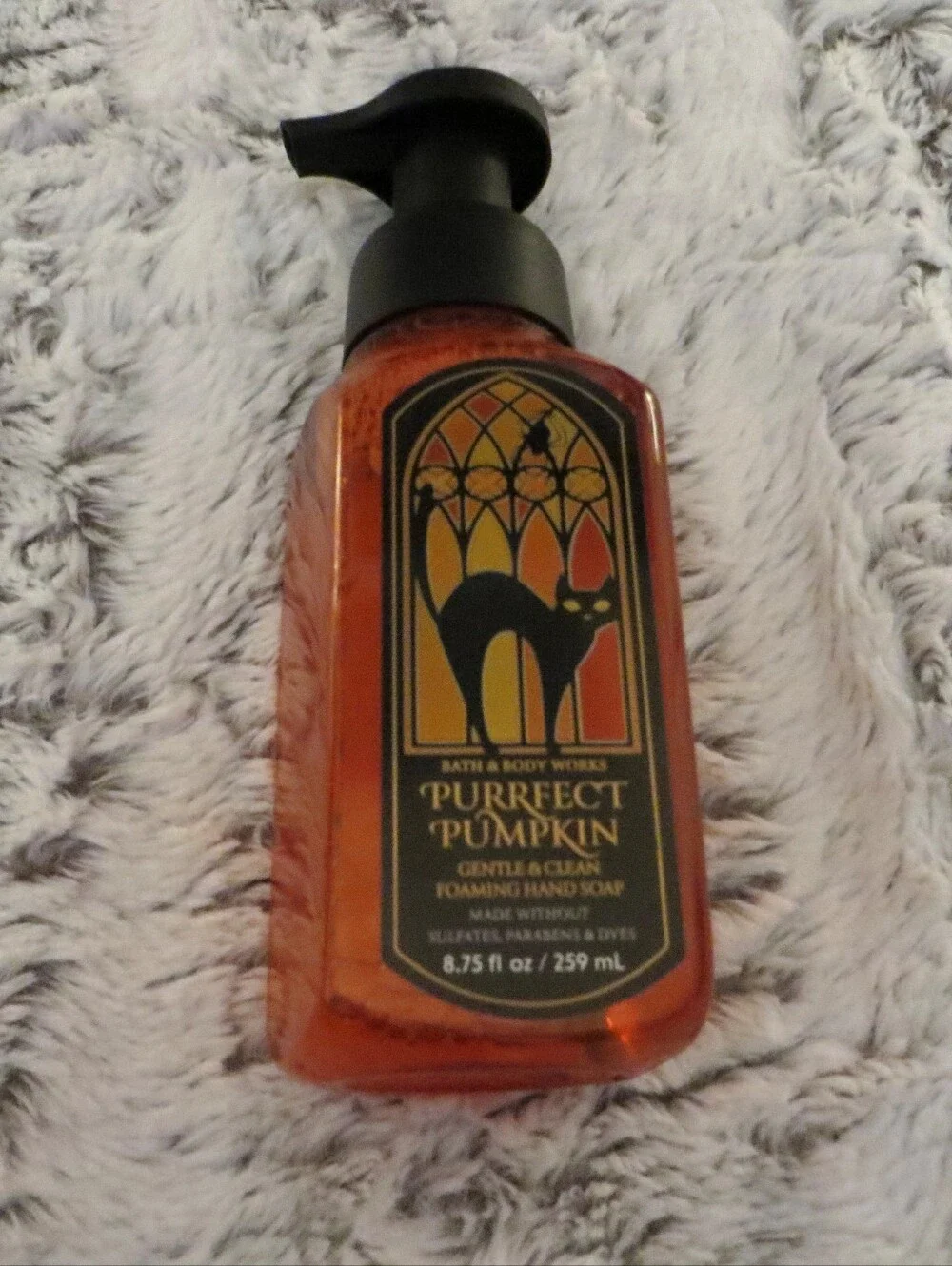 Bath And Body Works Purrfect Pumpkin Foaming Hand Soap Halloween Spooky New